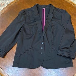 Express 3/4 sleeve Black Blazer